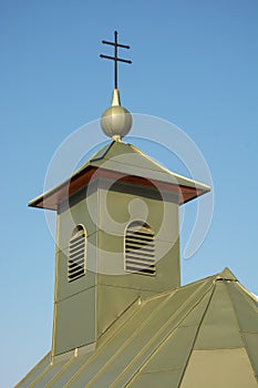 Detail střechy kaple