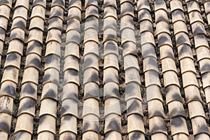 Detail of a roof of a house