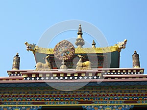 Karma Tharjay Chokhorling Tibetan Monastery Bodh Gaya India photo