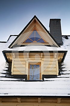 Detail of roof - Wooden Dormer