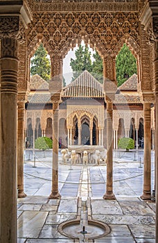 Alhambra Nazaries palace, Granada, Spain