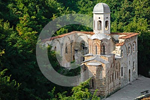 Detail of a ruined church in Prizren, Kosovo