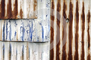 Rusted Metal Wall Texture Corrugated Steel