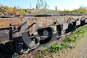 Detail of rusty railways