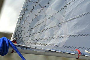 Detail of sail / rigging photo