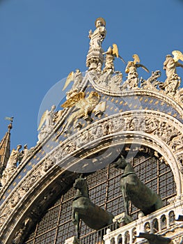 Detail of Saint Mark Basilica, Venice, Italy
