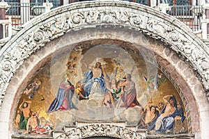 Detail of Saint mark basilica at Venice,Italy.