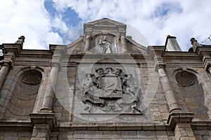 Detail of the Saint-Vincent gate in Vannes