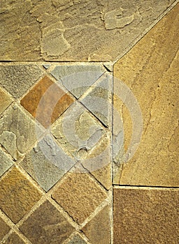 Detail sandstone square stone tiles
