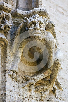 Detail Sculpture at Llotja de la Seda in Valencia photo
