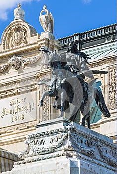 Detail of sculpture of the Vienne opera