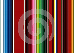Mexican rug pattern. serape stripes vector