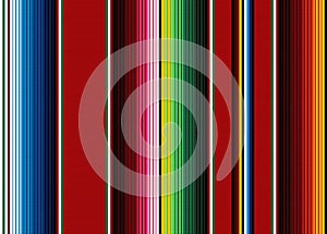 Mexican rug pattern. serape stripes vector