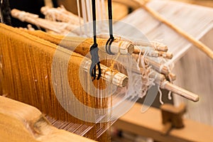 Detail of sewing machine
