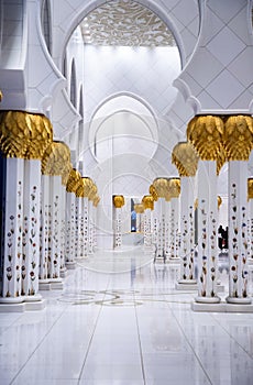 detail of Sheikh Zayed Grand Mosque in Abu Dhabi  United Arab Emirates