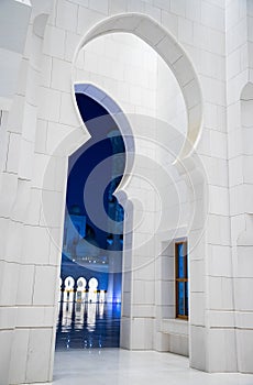 detail of Sheikh Zayed Grand Mosque in Abu Dhabi  United Arab Emirates