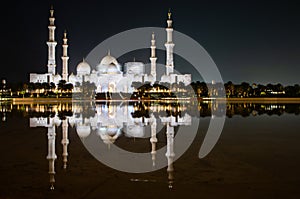 detail of Sheikh Zayed Grand Mosque in Abu Dhabi  United Arab Emirates