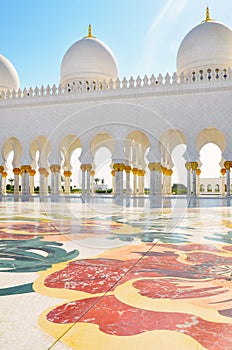 Detail of Sheikh Zayed Mosque in Abu Dhabi, UAE