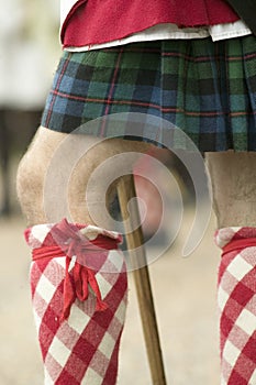 A detail shot of clothing at the 225th Anniversary of the Victory at Yorktown, a reenactment of the siege of Yorktown, where