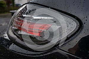 Detail shots of a porsche boxter 718