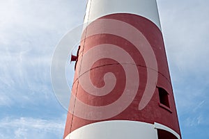Detail showing the profile of the lighthouse and the diaphone (fog horn)