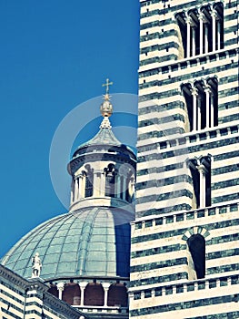 Detail of siena cathedral