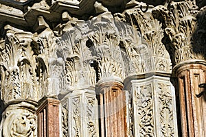 Detail of Siena Cathedral - Tuscany Italy