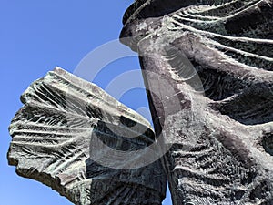 Detail of the Silesian Insurgents' Monument in Katowice, Poland