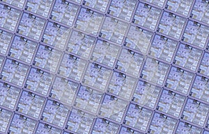 Detail of a silicon wafer