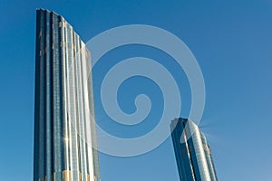 Detail of skyscrapers in Abu Dhabi, UAE...IMAGE