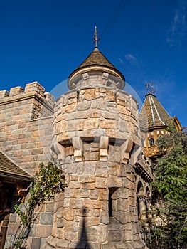 Detail of Snow White's castle, Fantasyland