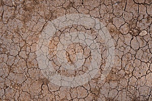 Detail of soil erosion during heavy drought