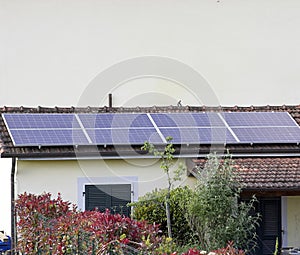 detail of solar power plant