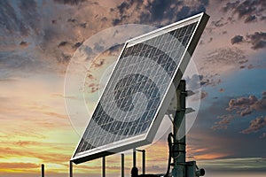 detail of solar power plant