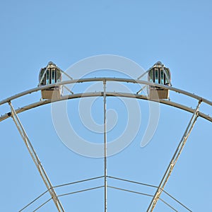 Detail of some cabins of a Ferris wheel photo