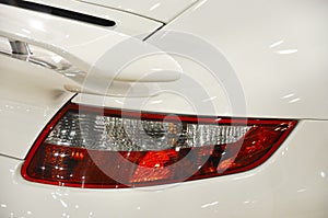 Detail of a sports car