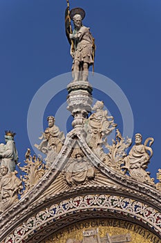 Detail of St Mark cathedral in Venice Itay