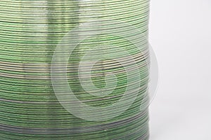 Detail of stack of cds
