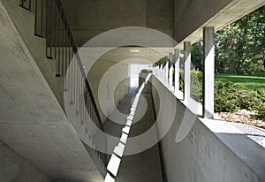 Detail of staircase whit shadow