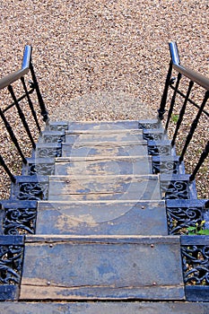 Detail of stairs of dutch castle Rosendael