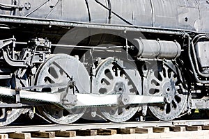 detail of steam locomotive, Kingman, Arizona, USA photo