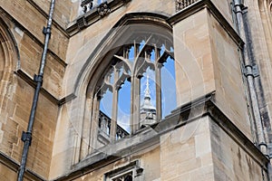 Detail steeple St. George`s chapel Windsor Castle near London photo