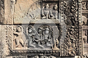 Detail of stome carving at Baphuon temple, Angkor Thom City, Cam photo