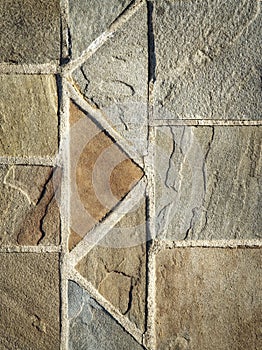 Detail of the stone floor