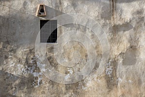 Window in an old medieval wall photo