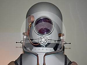 Detail of a stratonautic diving suit photo