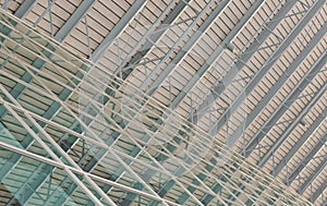 Detail of the structure of roof