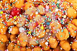 Detail Of Struffoli, Neapolitan Dessert