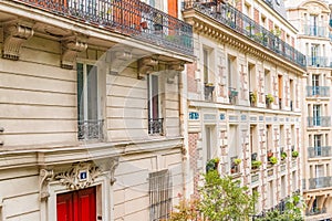 Detail of Summer Parisian Balconies