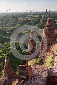 Detail of Ta Wet Hpaya temple in Bagan, Myanm